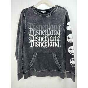 Disney Nightmare Before Christmas Jack Grunge Gothcore Emo Skull Casual Sweater